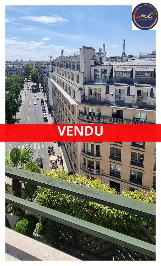 Appartement T4 de 105 m2 avec cave. Paris VIII ème- Vue Tour Eiffel. Ascenseur et gardien