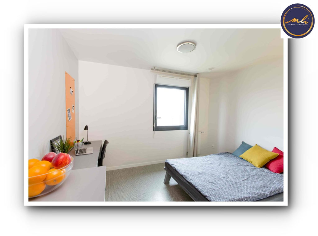 INVESTISSEMENT EN RESIDENCE ETUDIANTE A COLOMBES- Nouveau bail de 9 ans- Loyers défiscalisés.