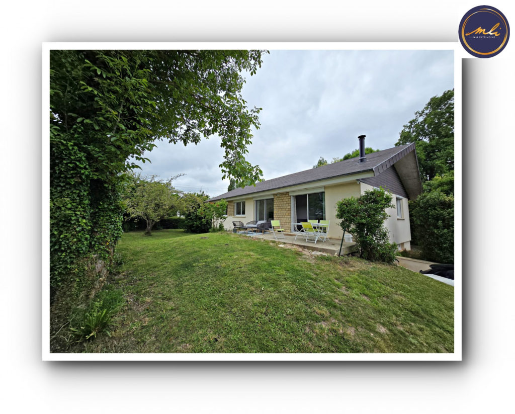 Entre Caen & la mer- Maison de plain-pied avec s/sol- 3 ch- jardin