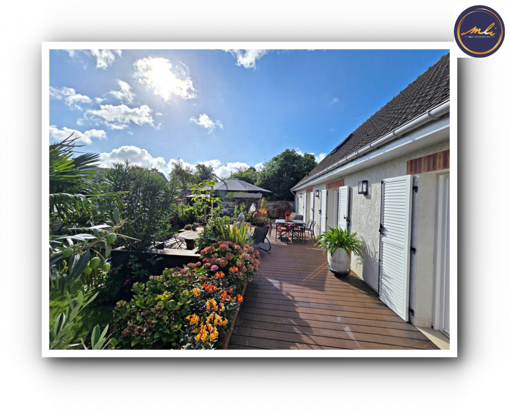 Caen Rive droite – Vaucelles-Maison 4 chambres avec vie  de plain-pied- garage et jardin