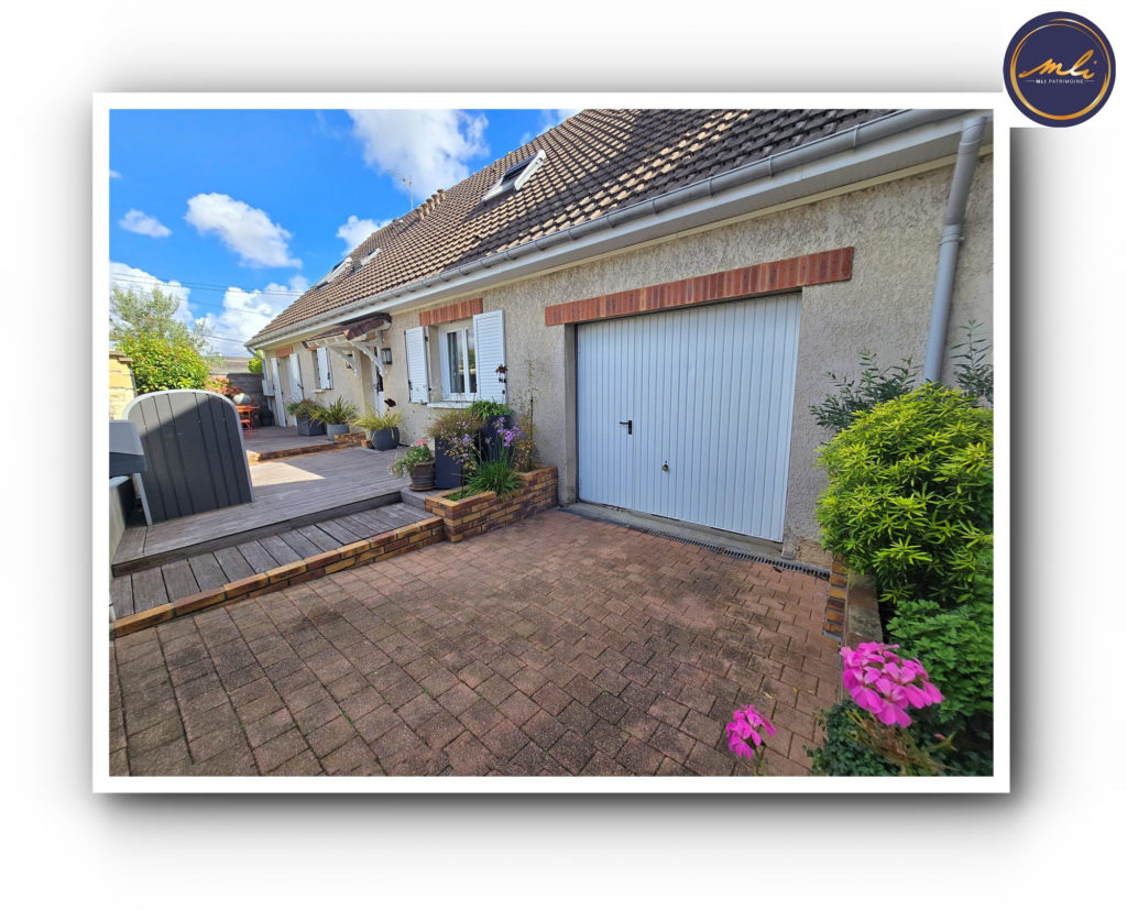 Caen Rive droite – Vaucelles-Maison 4 chambres avec vie  de plain-pied- garage et jardin
