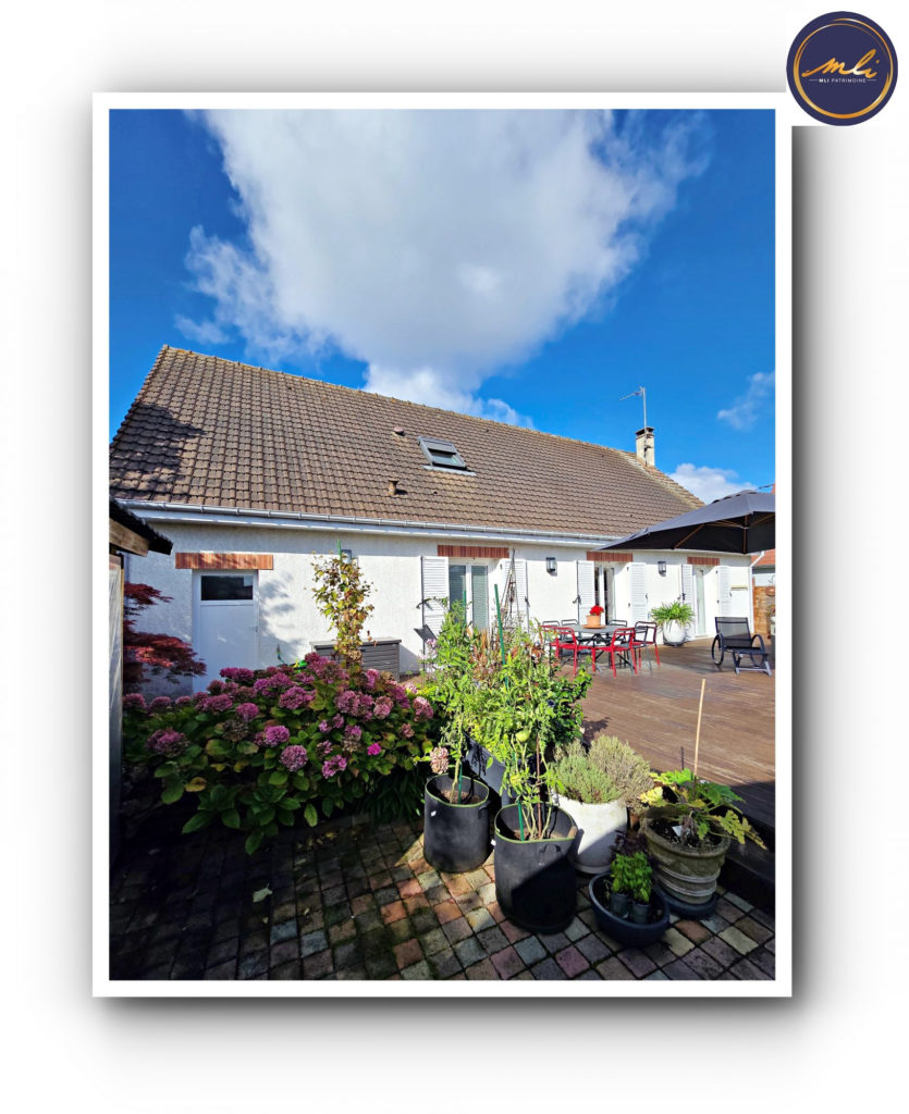 Caen Rive droite – Vaucelles-Maison 4 chambres avec vie  de plain-pied- garage et jardin