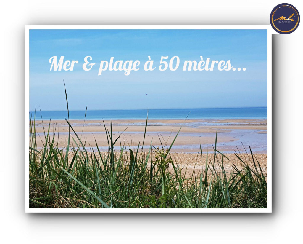 VUE MER PANORAMIQUE-A 50 mètres de la plage- Maison 3 chambres avec garage et jardin- 2H30 de Paris