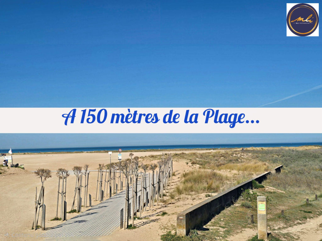 A environ 100 mètres de la PLAGE- Maison contemporaine 4 chambres avec vie de plain-pied – Garage-jardin- 2h30 de Paris!